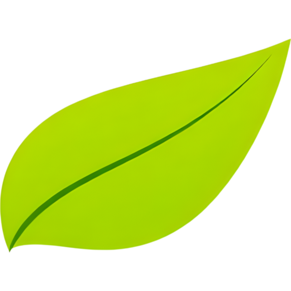 Bright Green Leaf Clipart png