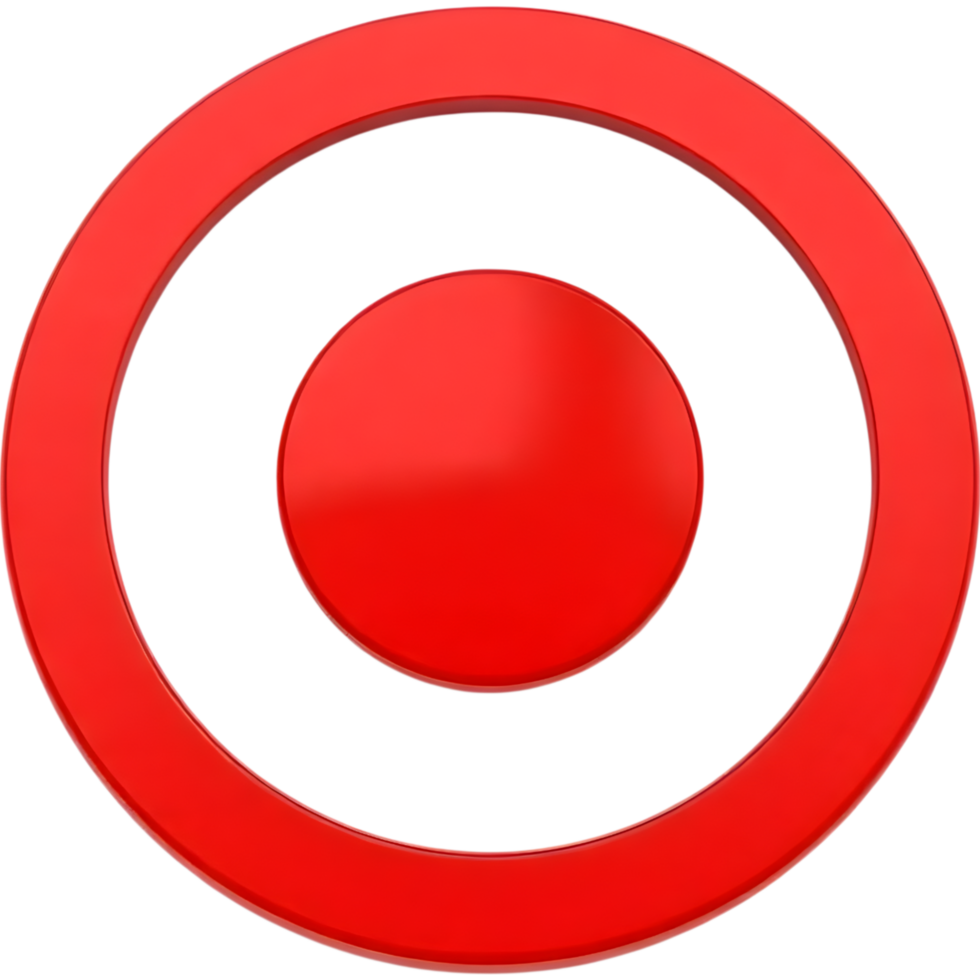 Red circular target png