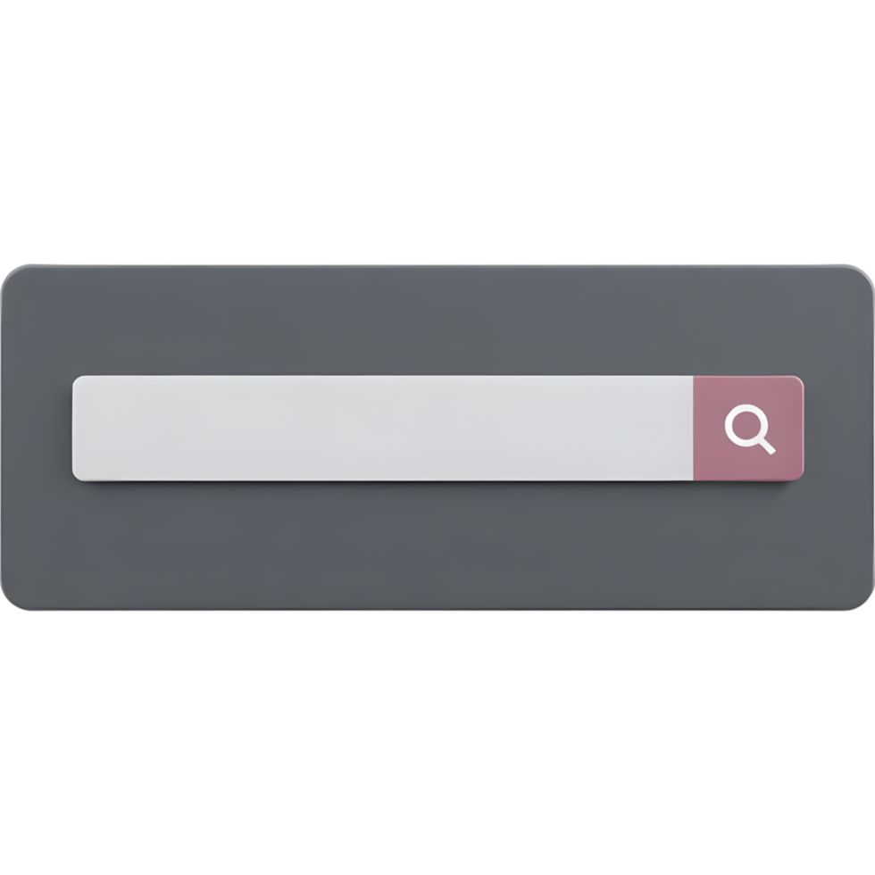 Search bar with magnifying glass png