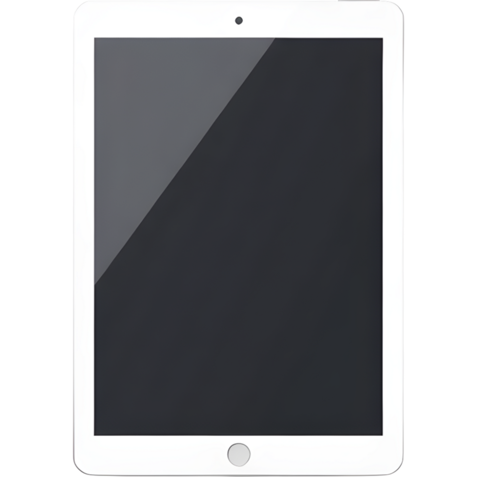 tablet icon with single home button png