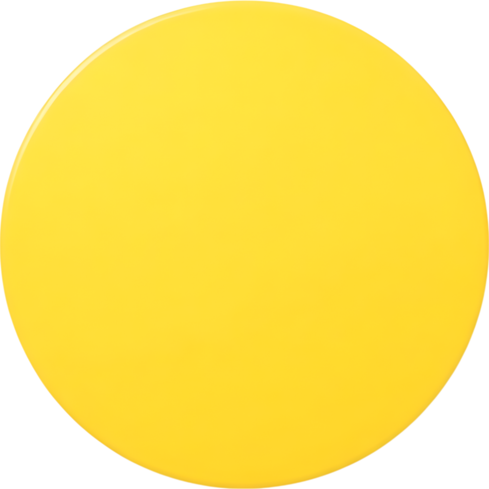Simple Yellow Circular Shape Design png