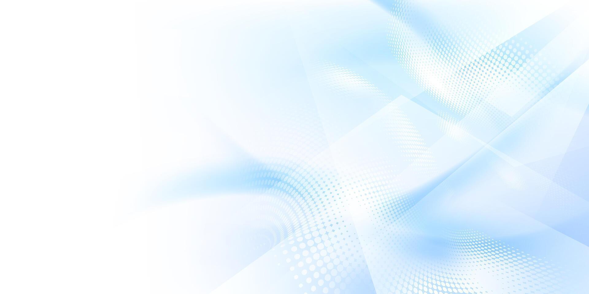 Abstract blue background with wavy lines vector