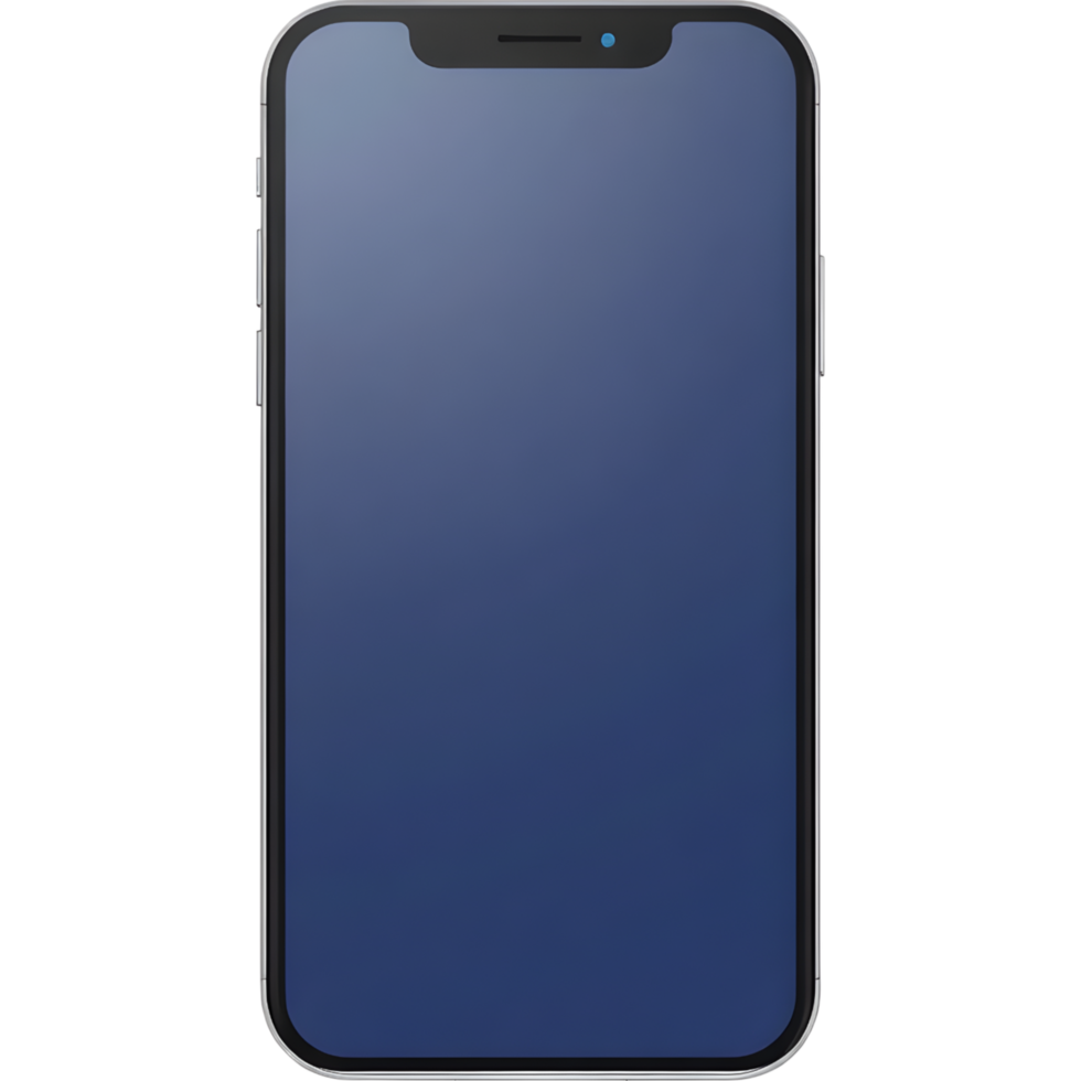 Smartphone with Blank Dark Screen png
