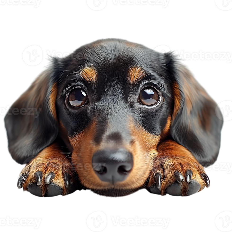 dachshund puppy laying down peacefully Pet adoption and rescue websites Pet supplies and accessories branding Educational and veterinary content png