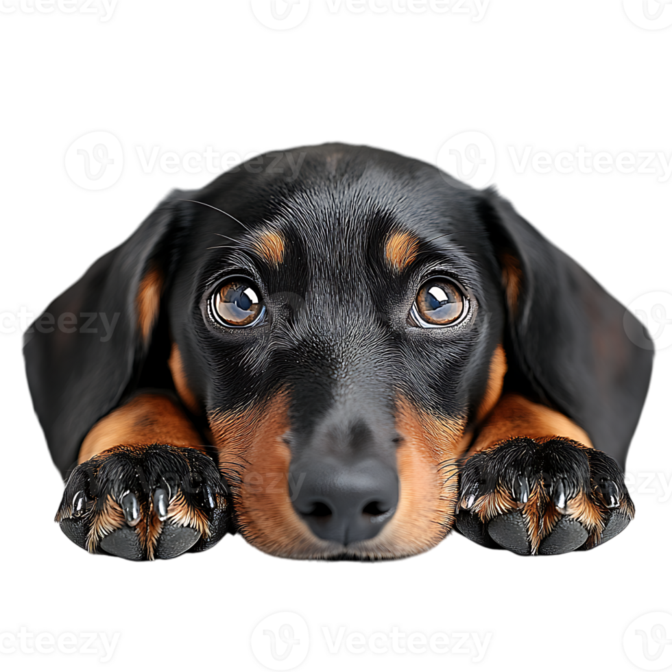 dachshund laying down peacefully Pet adoption and rescue websites Pet supplies and accessories branding Educational and veterinary content png