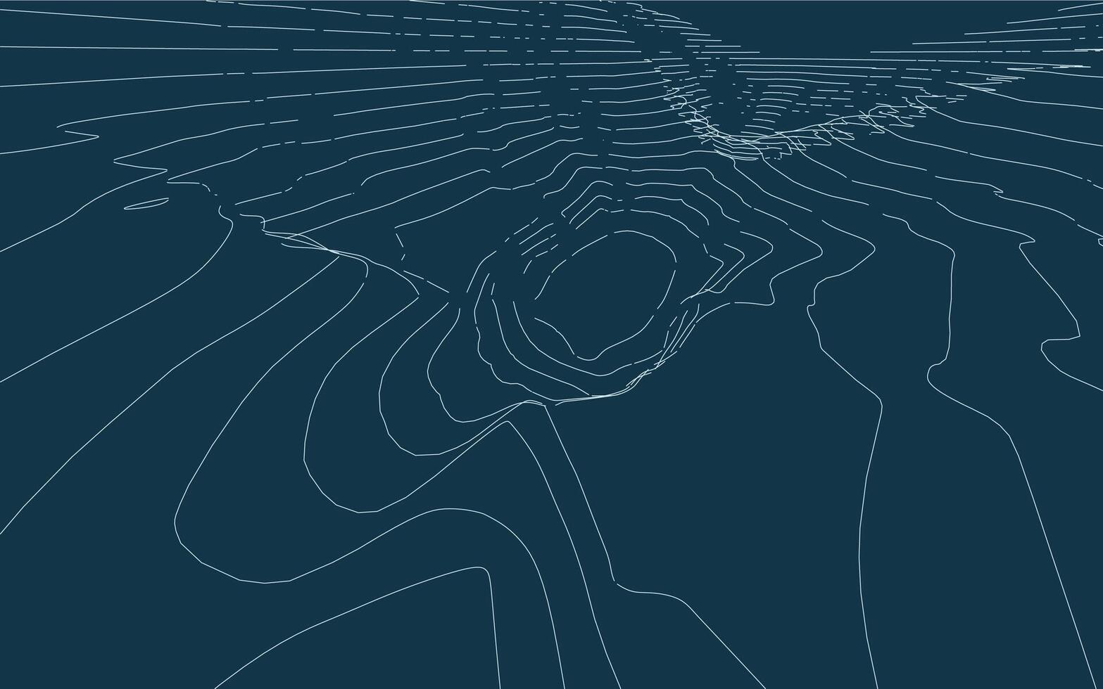 Wireframe surrounding contour. Landscape topography contour line and layer. vector