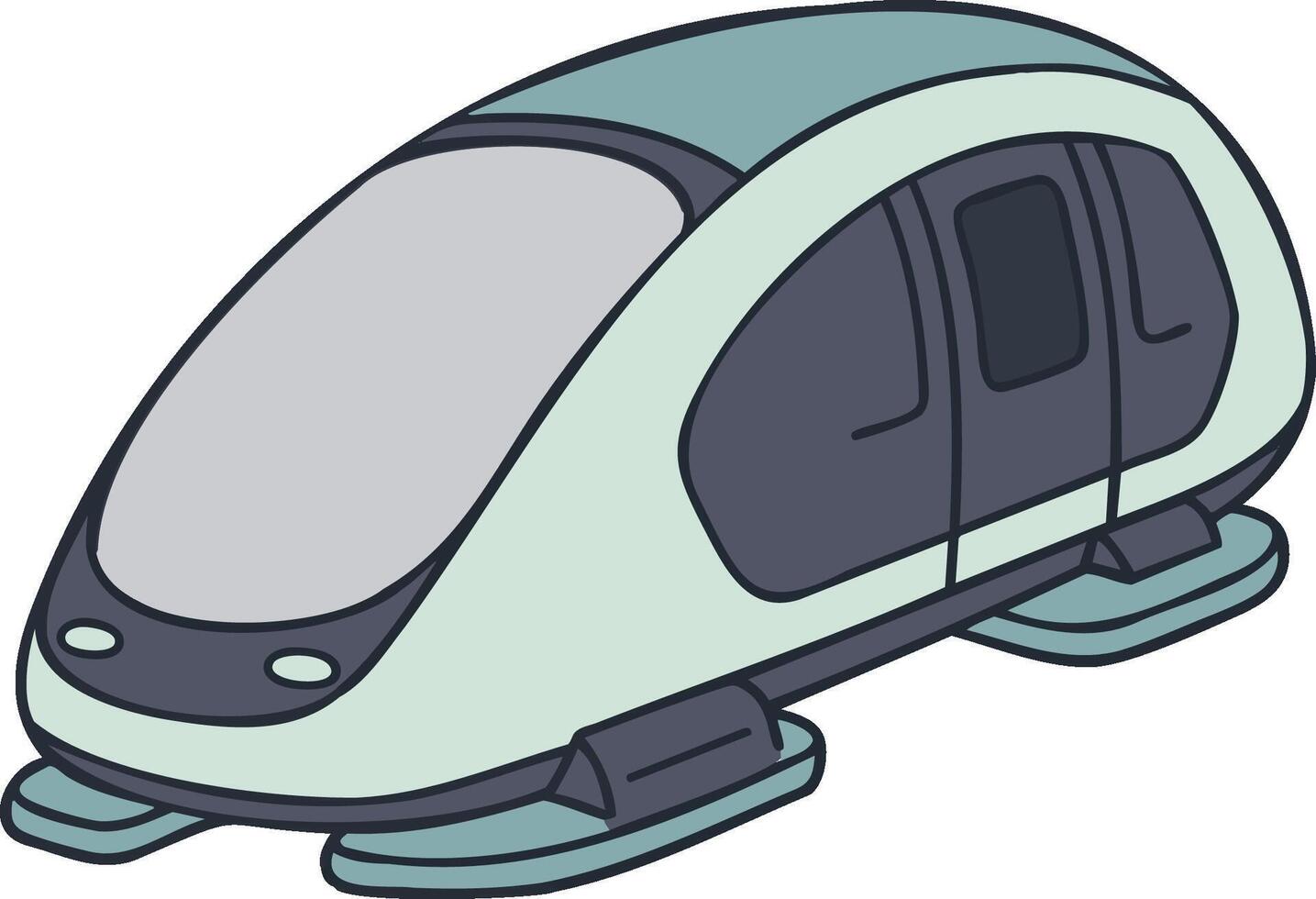 Sleek Future Transport Pod Illustration vector