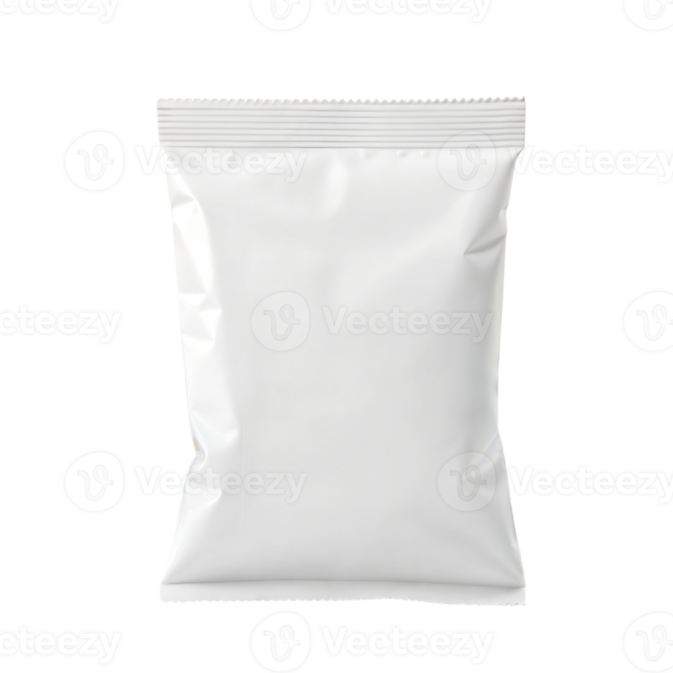 White plastic bag on transparent background png
