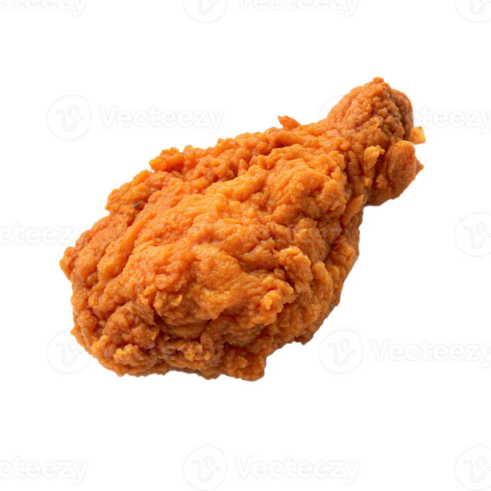 A fried chicken on a transparent background. png