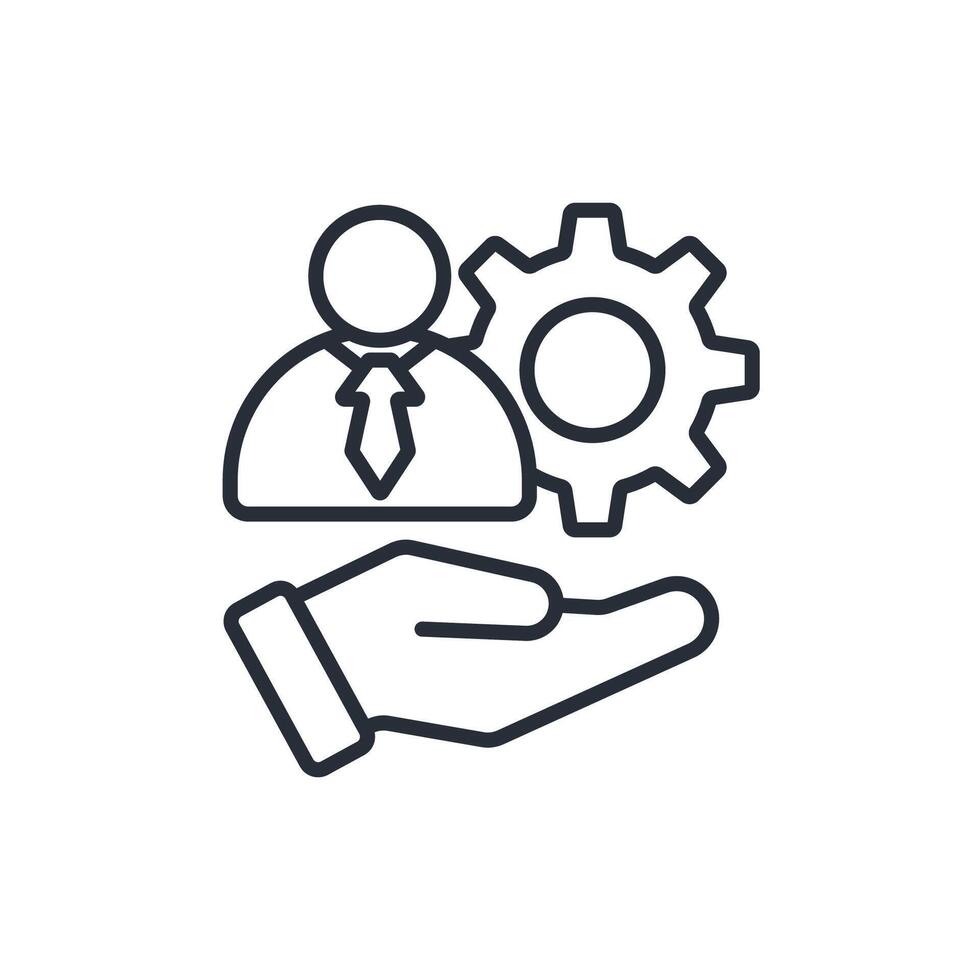 social service outline icons related vector