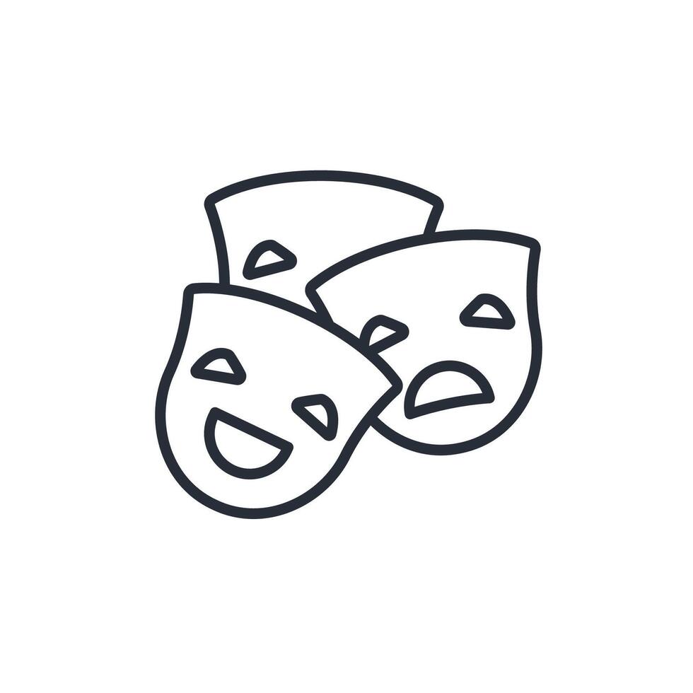 arts outline icons related vector