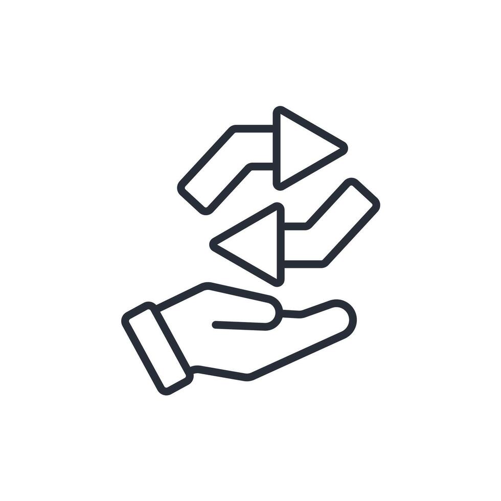 trade outline icons related vector