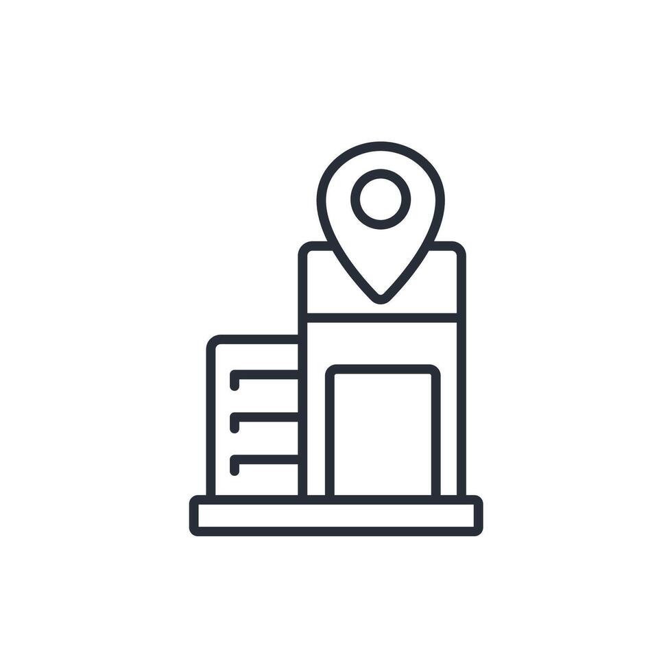 location healthcare outline icons related vector