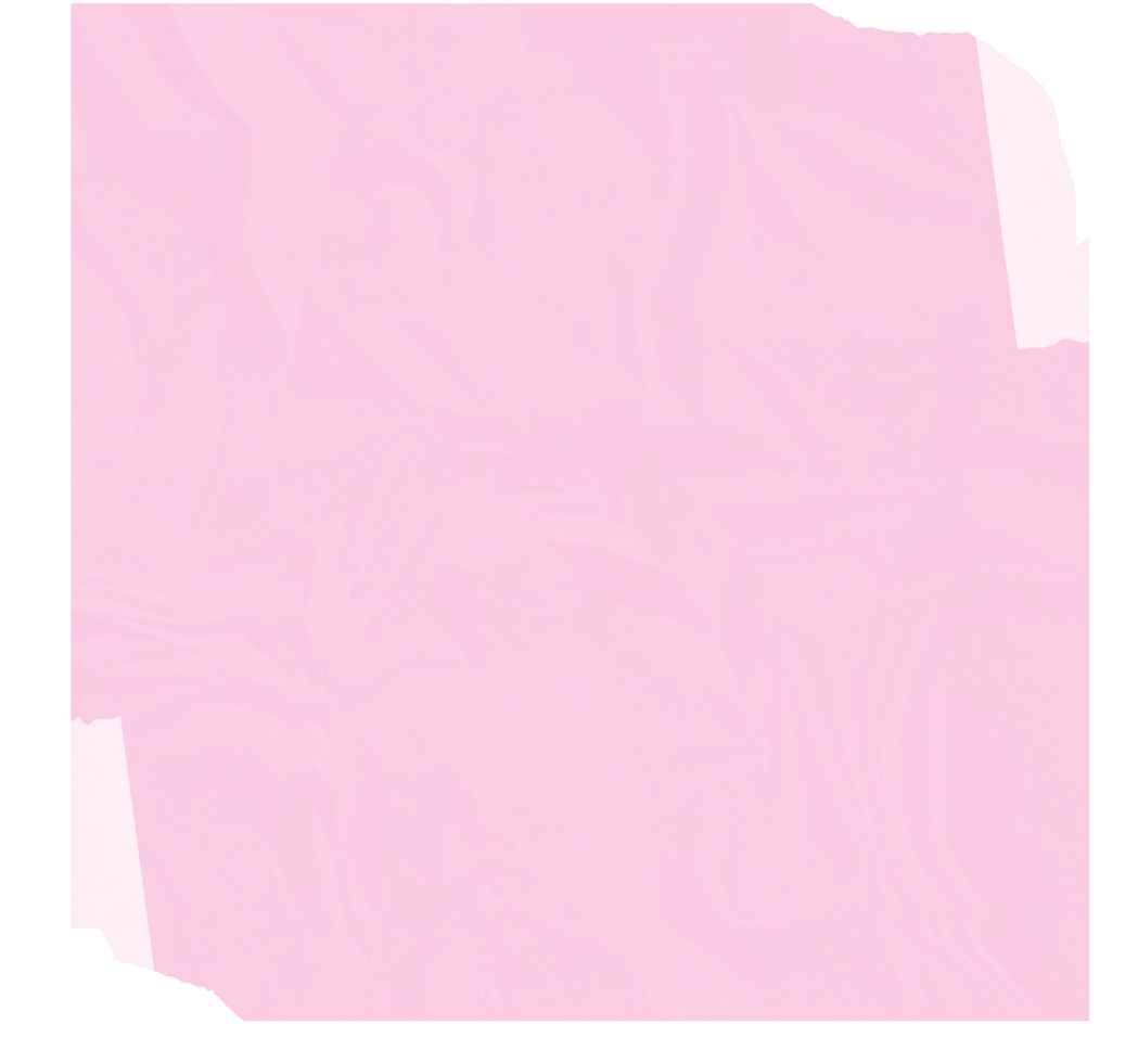 A pink piece of pink crumpled paper with white tape png