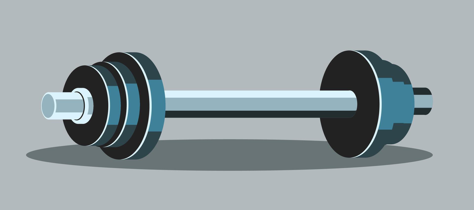 Dumbbell gym tools vector