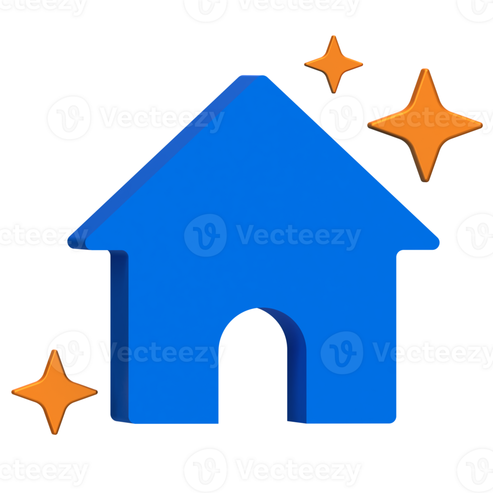 AI Home Icon, House icon indicating smart home AI or dashboard. png