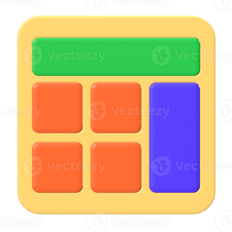 Yellow Calculator 3D Icon png