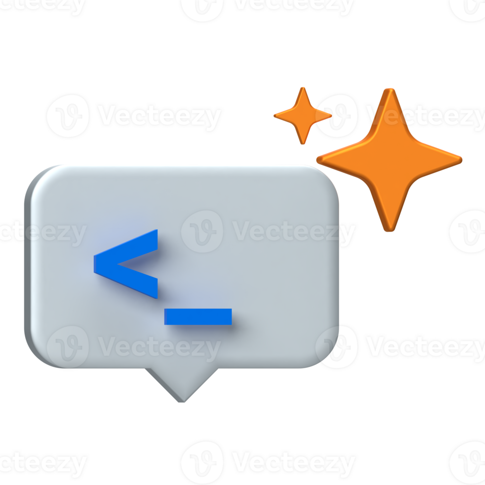 AI Bubble Prompt Text Icon. Speech bubble with arrow symbolizing AI smart commands or prompting icon. png