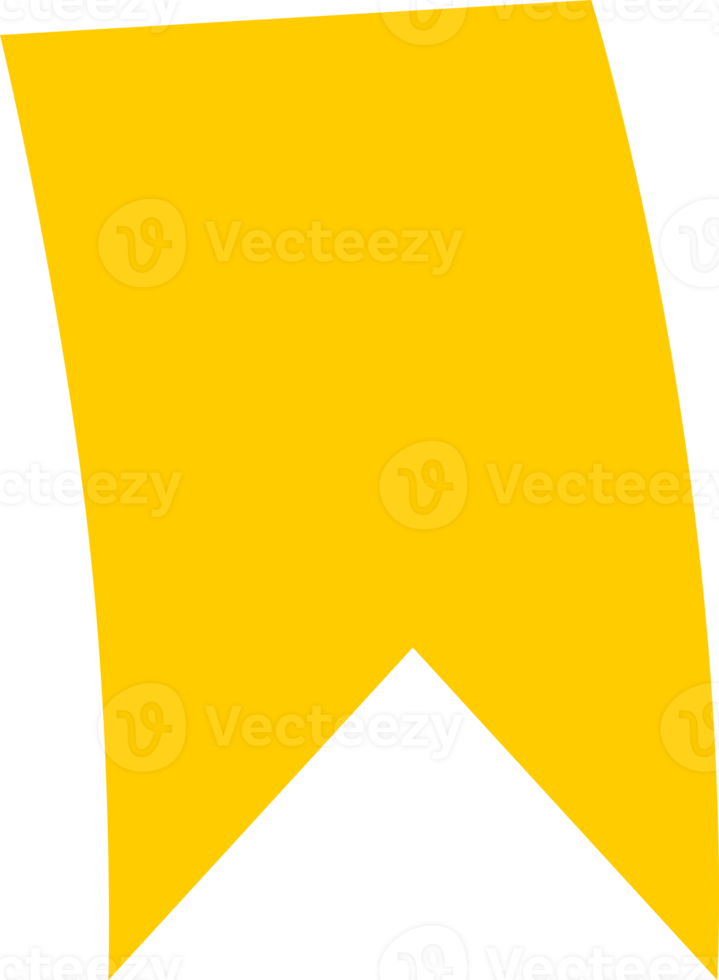 Yellow ribbon label tag icon png