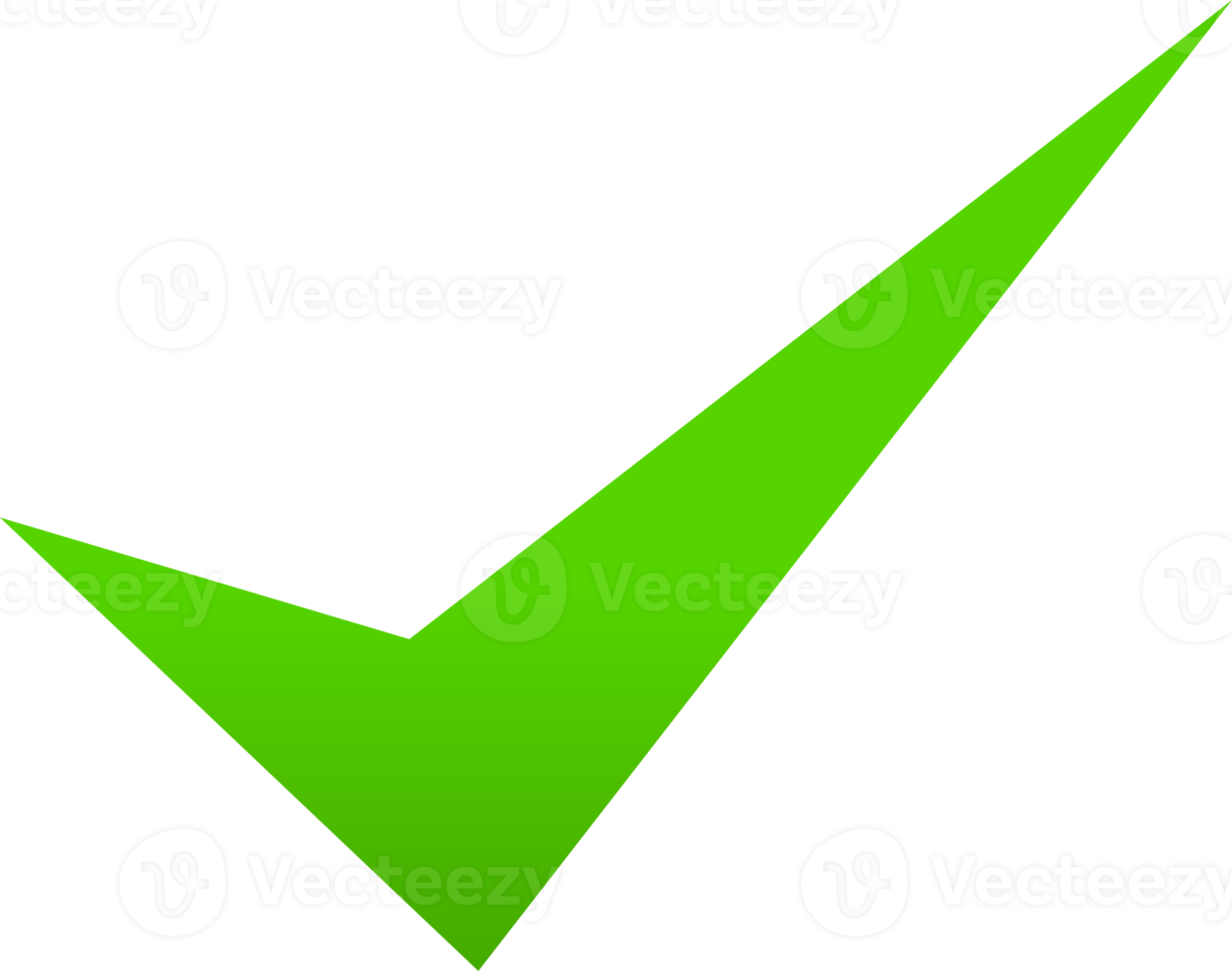 Green check mark sign png