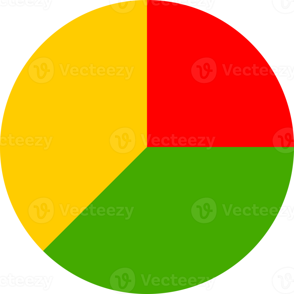 Green red yellow circle statistic chart business icon png