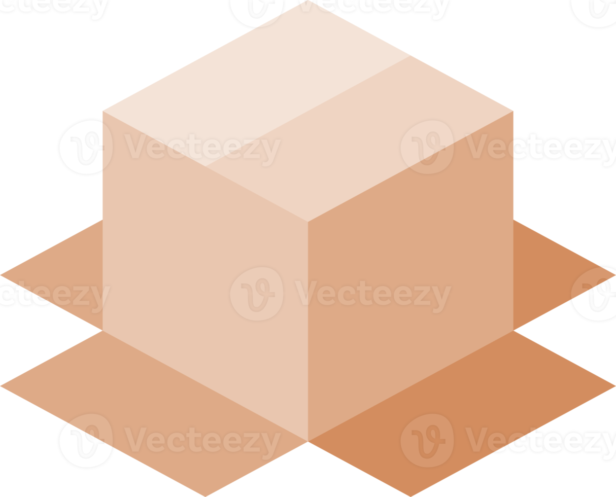 Brown box icon png