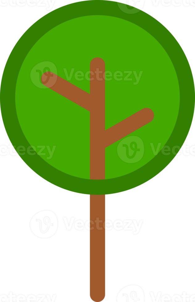 Tree doodle sign icon png