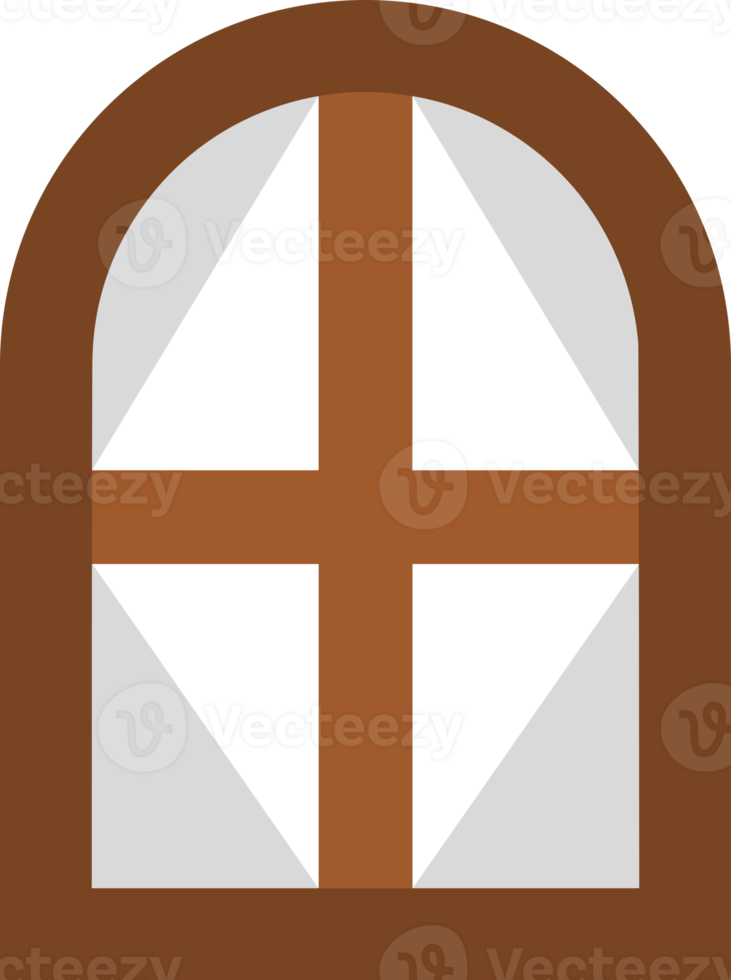 Wooden window home icon png