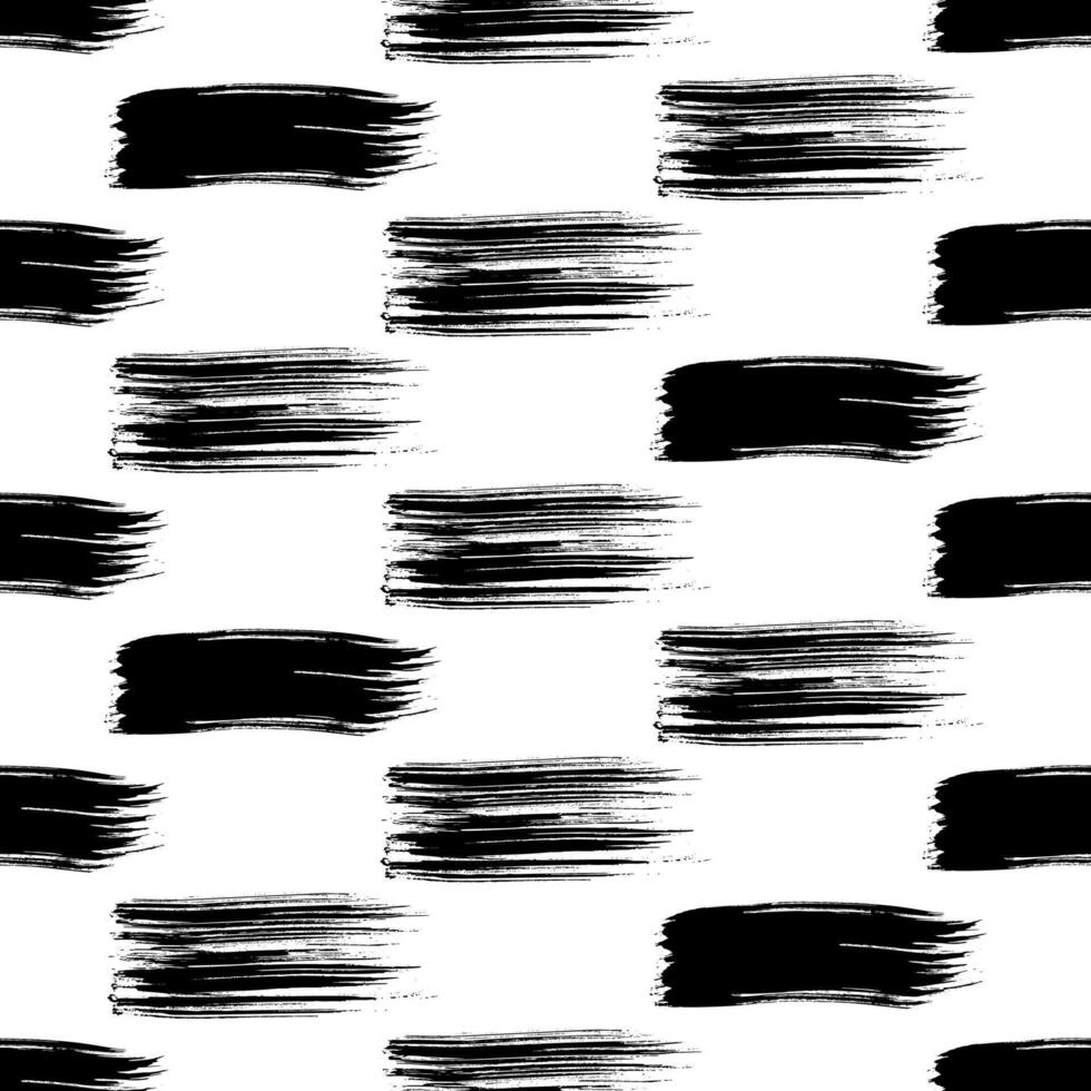 Seamless pattern with dark hand drawn on white background. Abstract grunge texture. illustration vector