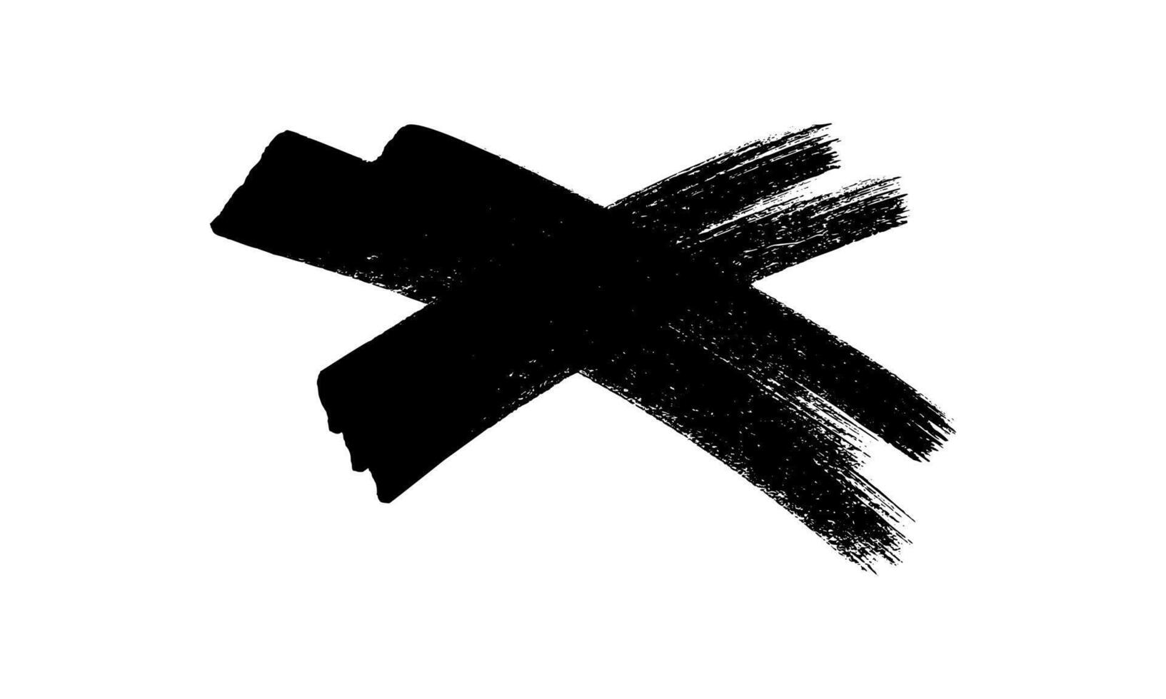 Hand drawn cross symbol. Black cross symbol on background. illustration vector