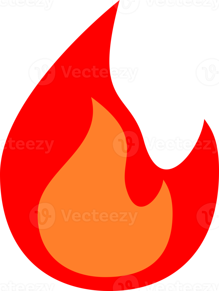 Red fire flame png