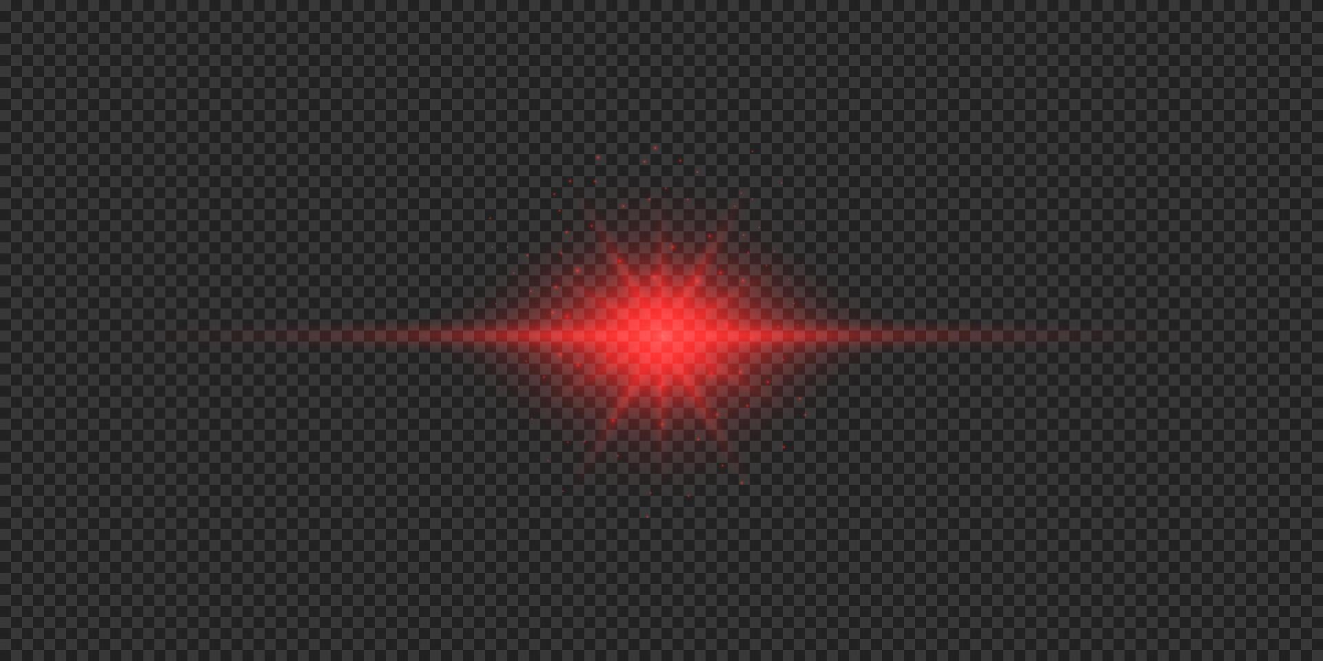 Red light effect of lens flares vector