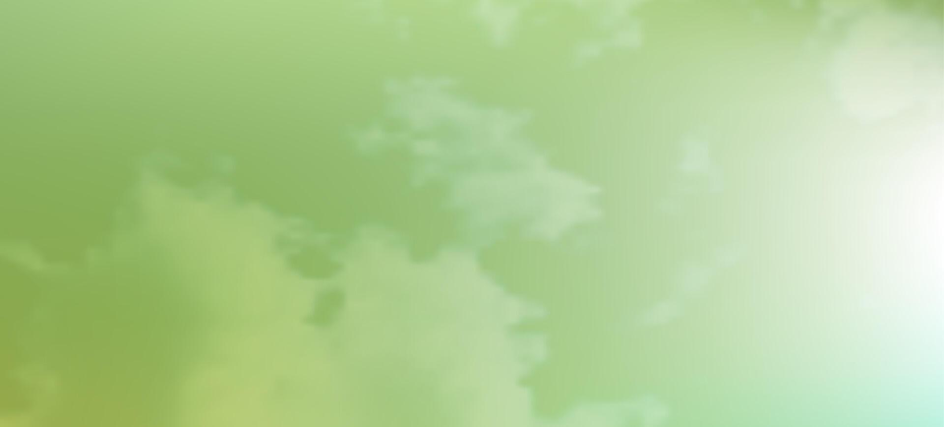Modern green backgrounds with clouds. Header banner. Bright abstract presentation backdrop. illustration vector