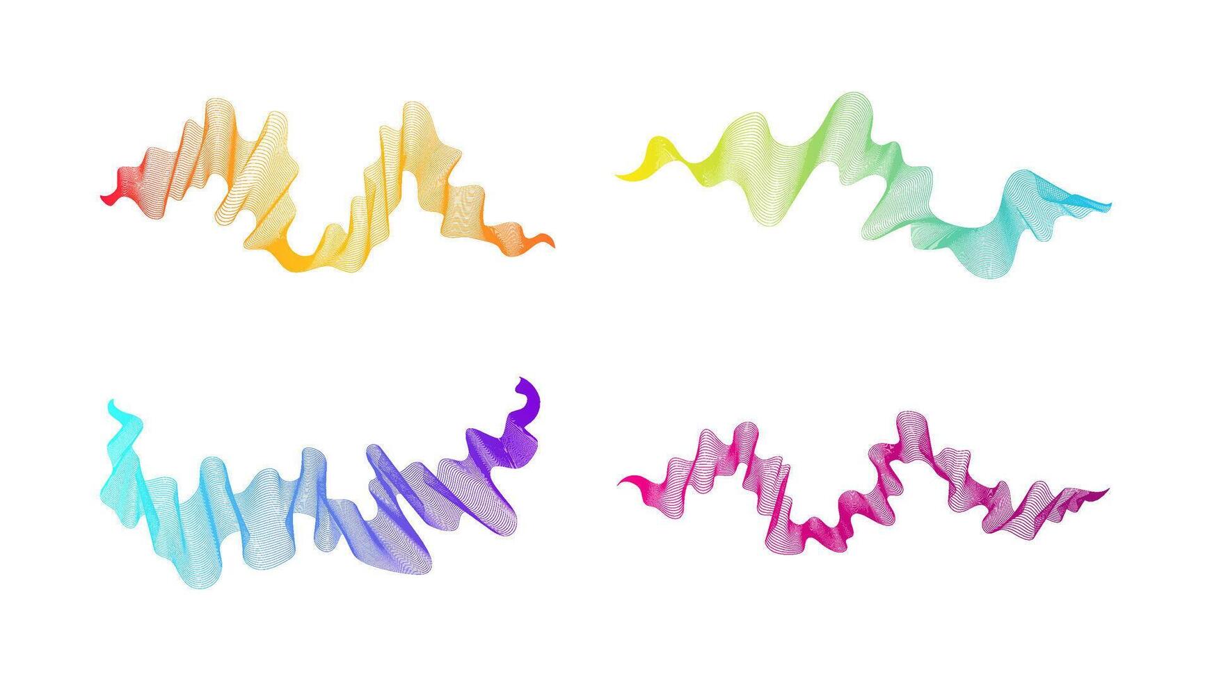 Abstract backdrop with gradient lines vector