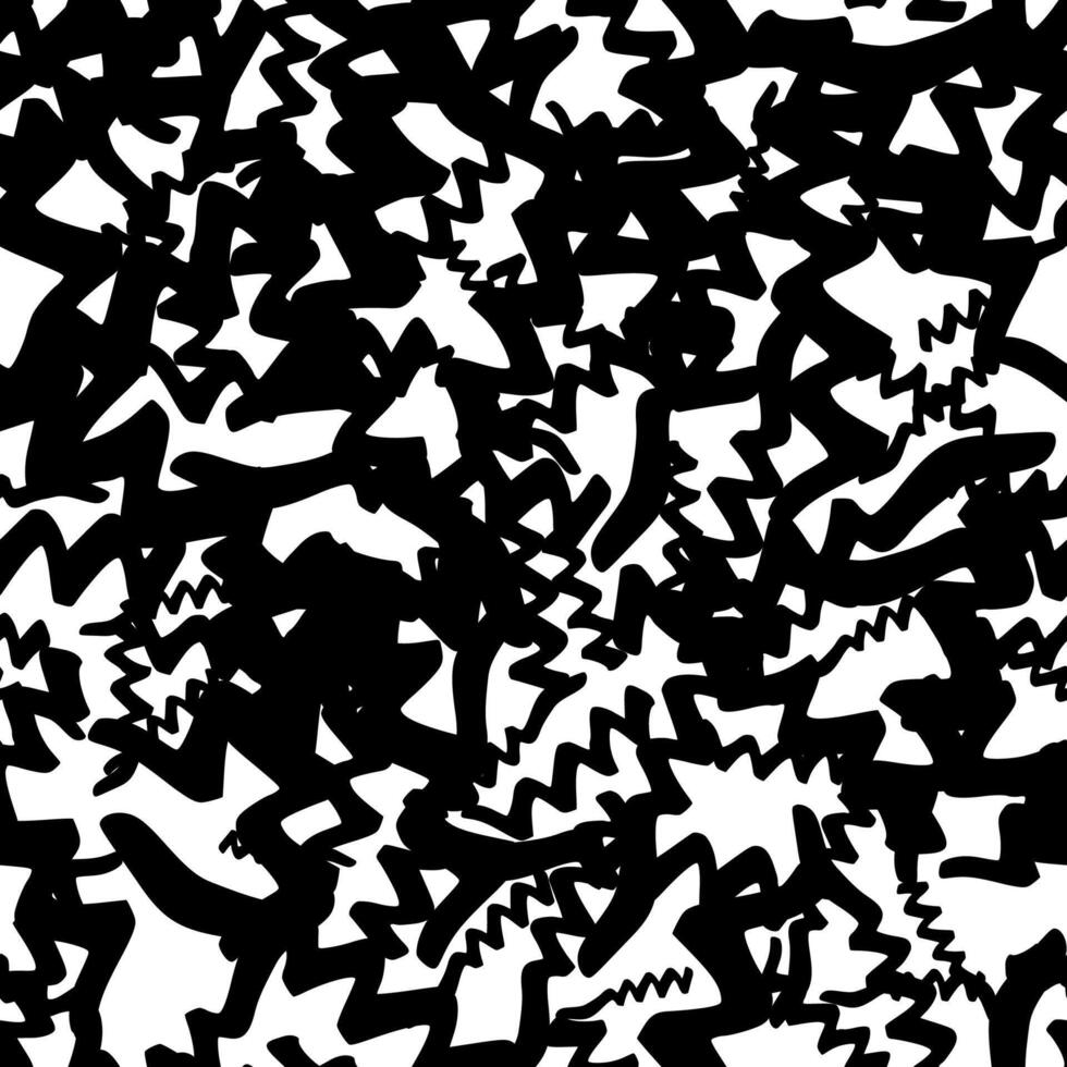 Seamless with wavy grunge brush strokes vector