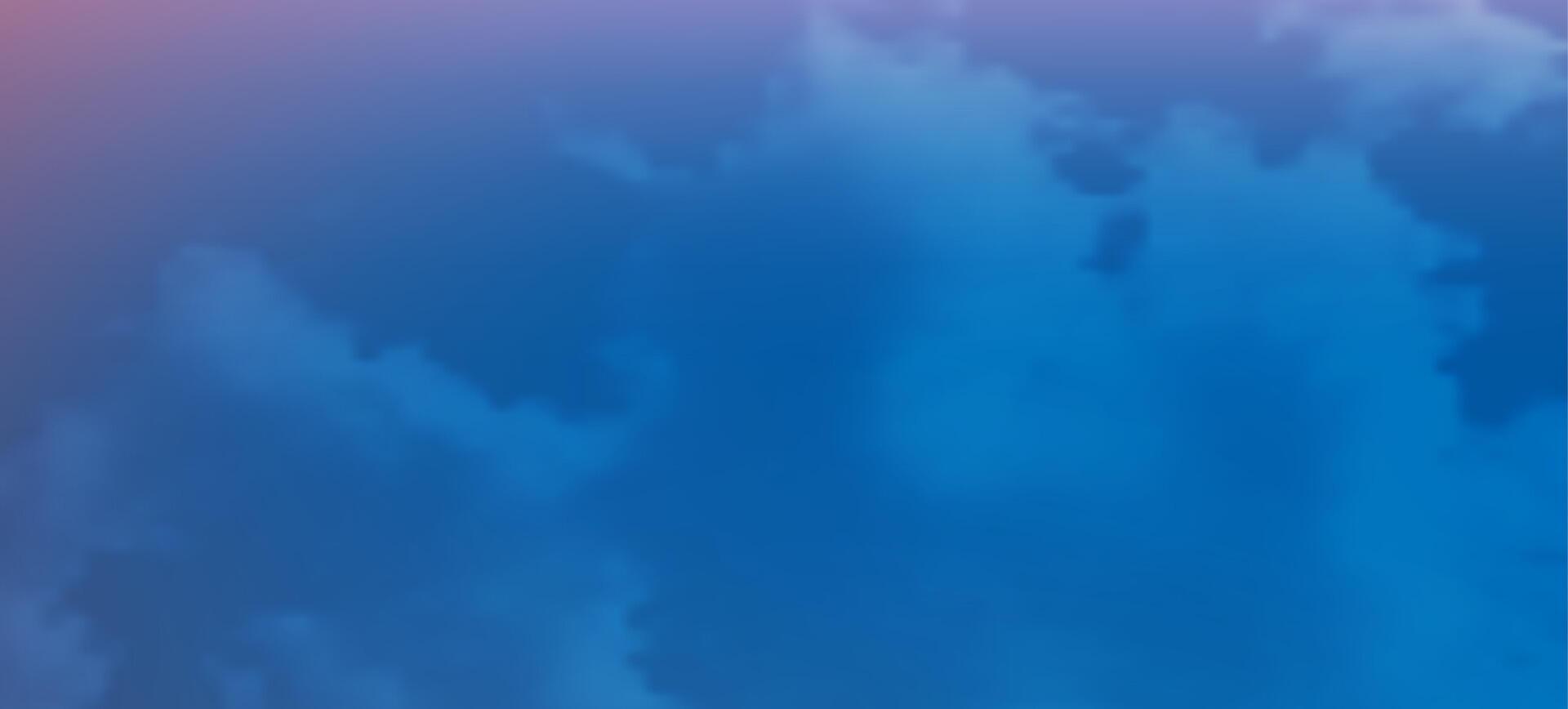 Modern blue with clouds. Header banner. Bright abstract presentation backdrop. illustration vector