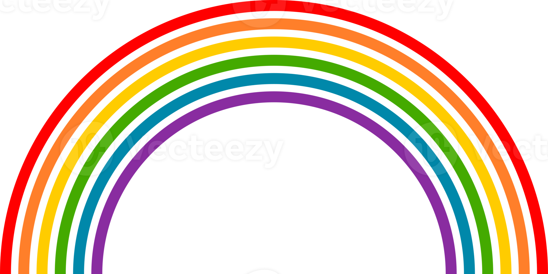 Rainbow curve line png