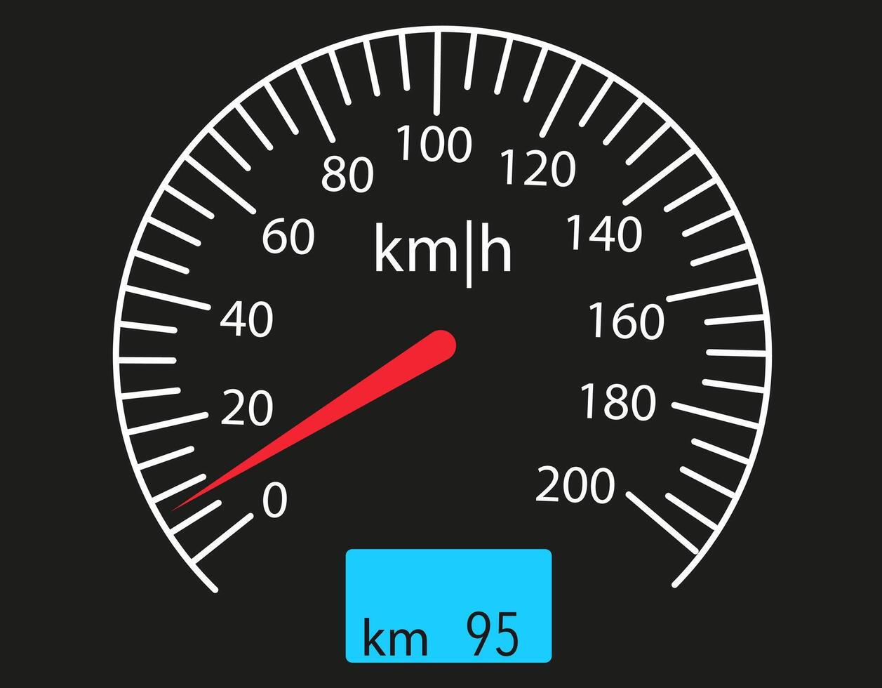 Car control panel interface. Car interface. vector