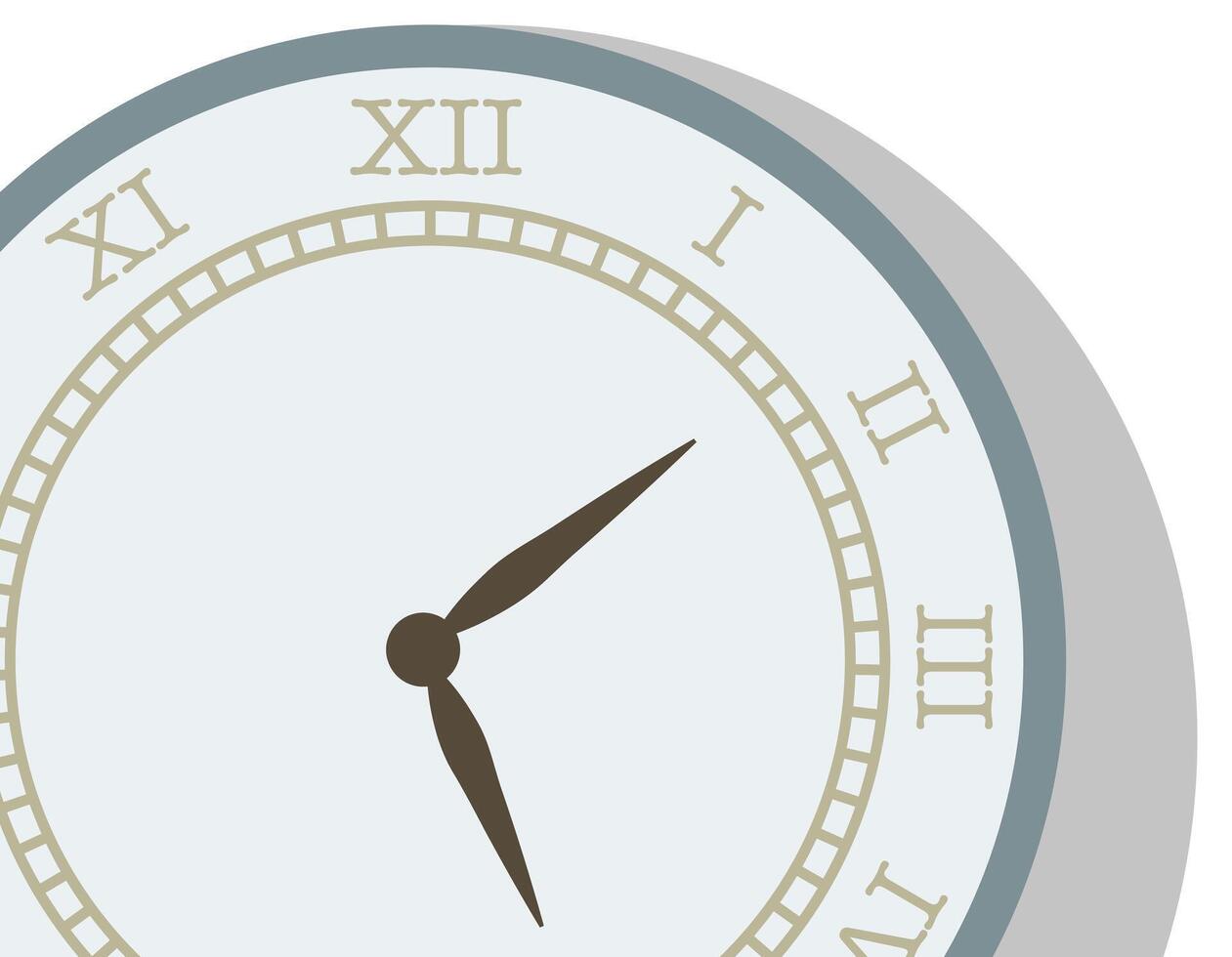 Clock. Clock icon in flat style with shadow. Accuracy and punctuality. vector