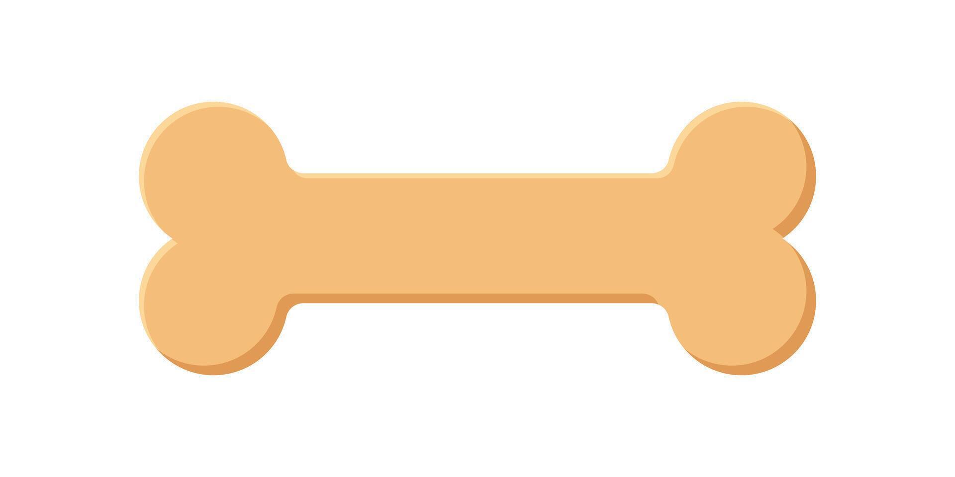A dog bone icon in a flat style vector