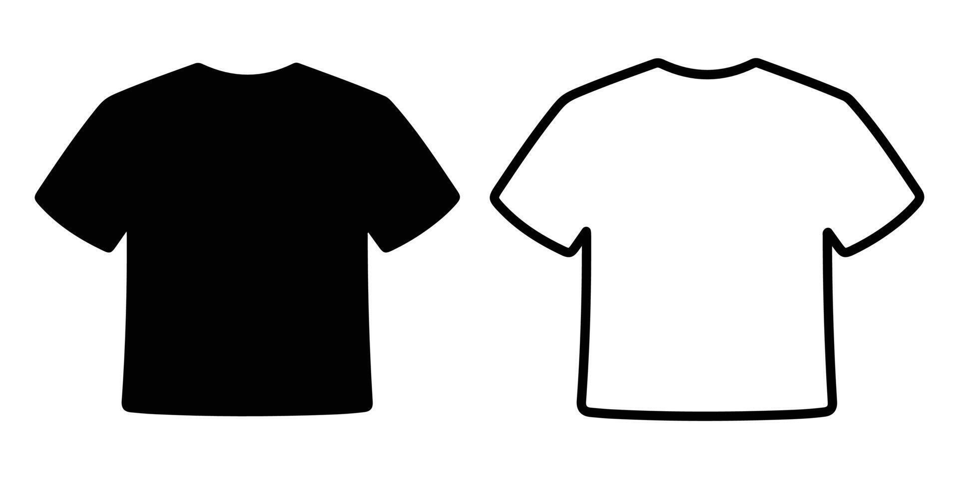 Blank T-Shirt Design Illustration for Printing or Branding. Tshirt icon symbol vector