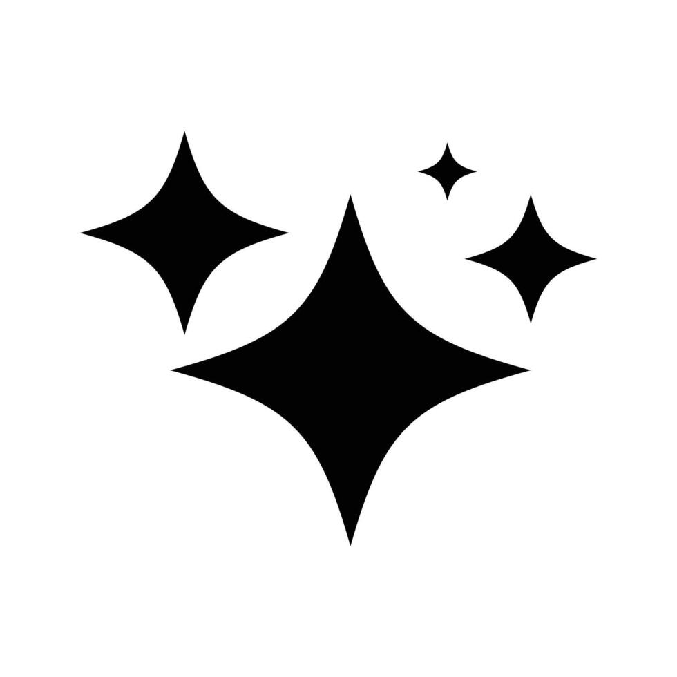Sparkling Clean Icon Set . star icon vector