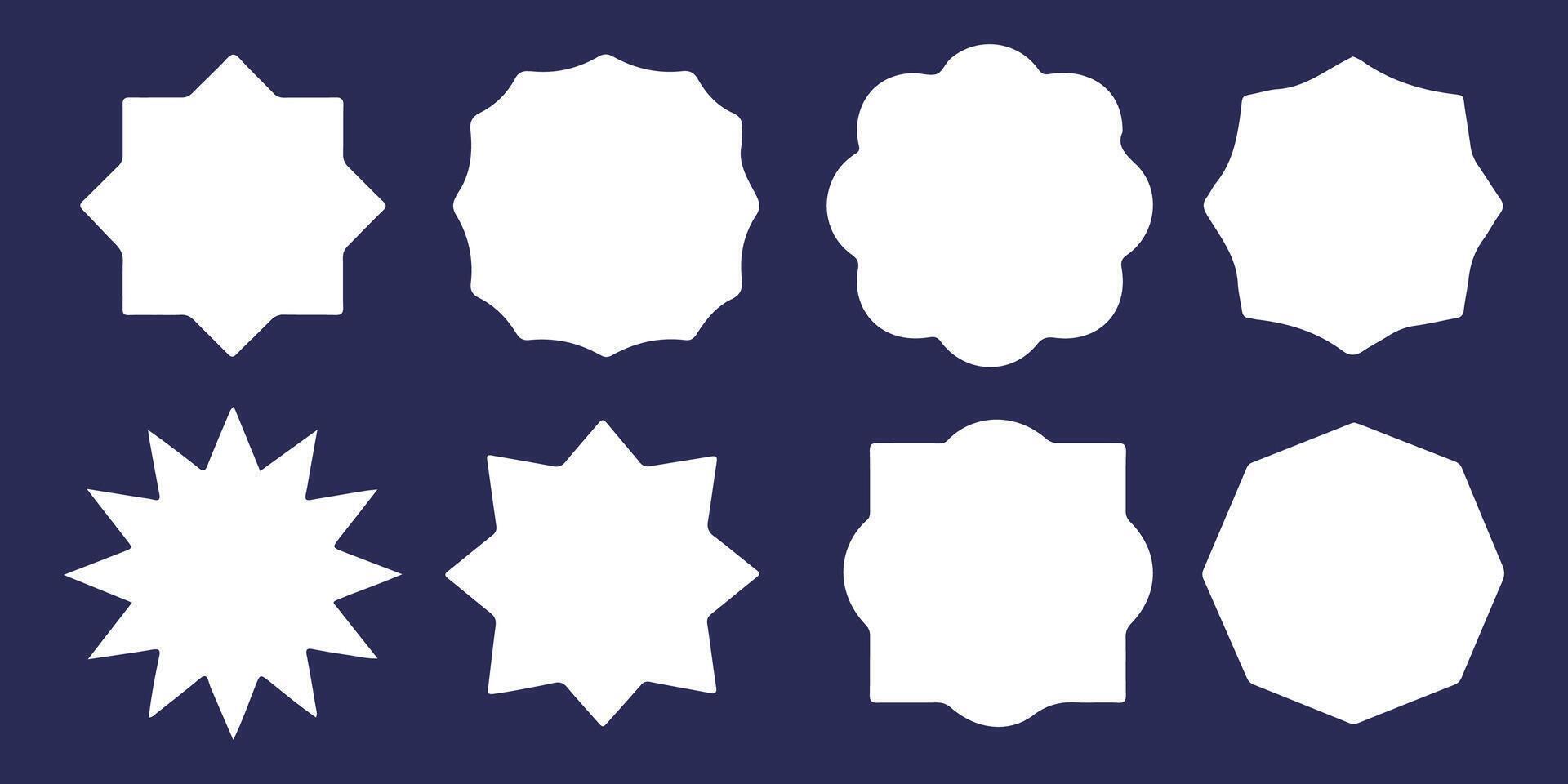 Vintage frame label shape collection illustration vector