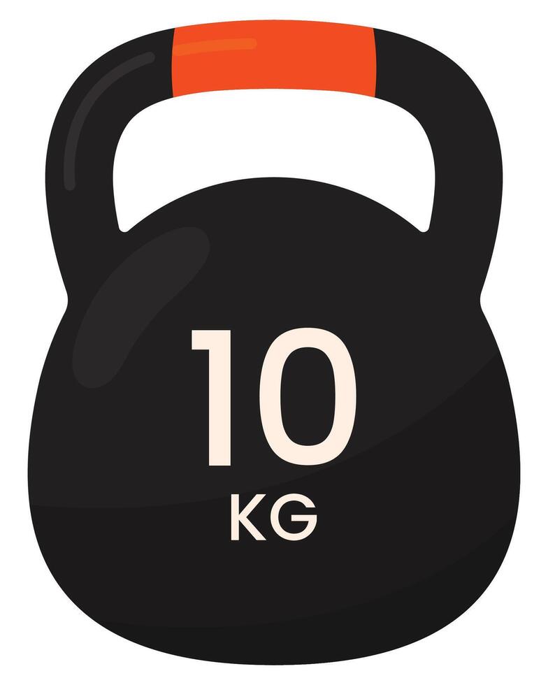 Sports kettlebell icon isolated on white background. vector