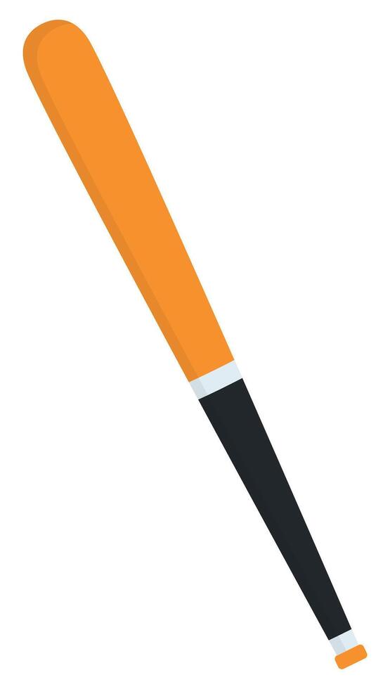 A flat icon of a baseball bat isolated on white background. vector