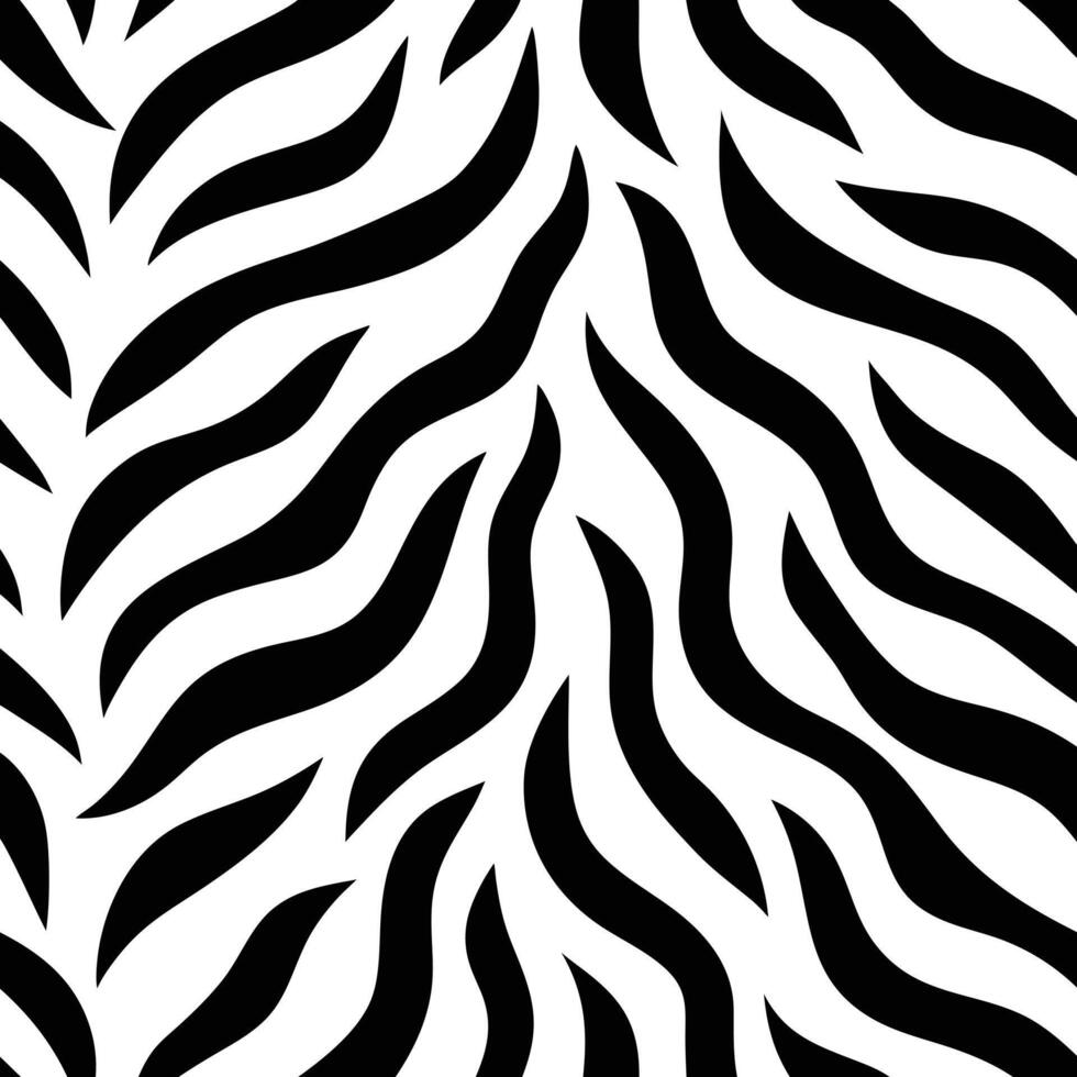 Bold Black and White Zebra Stripe Pattern for Creative Projects vector