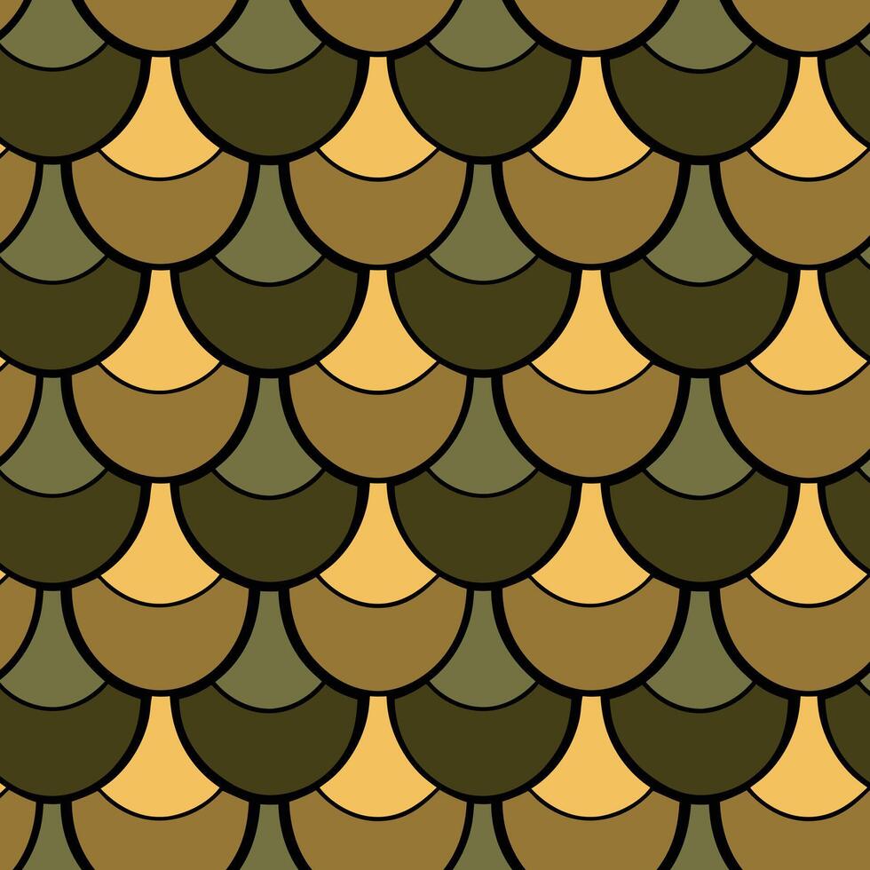 Earthy Scale-Inspired Seamless Pattern for Textile Design vector