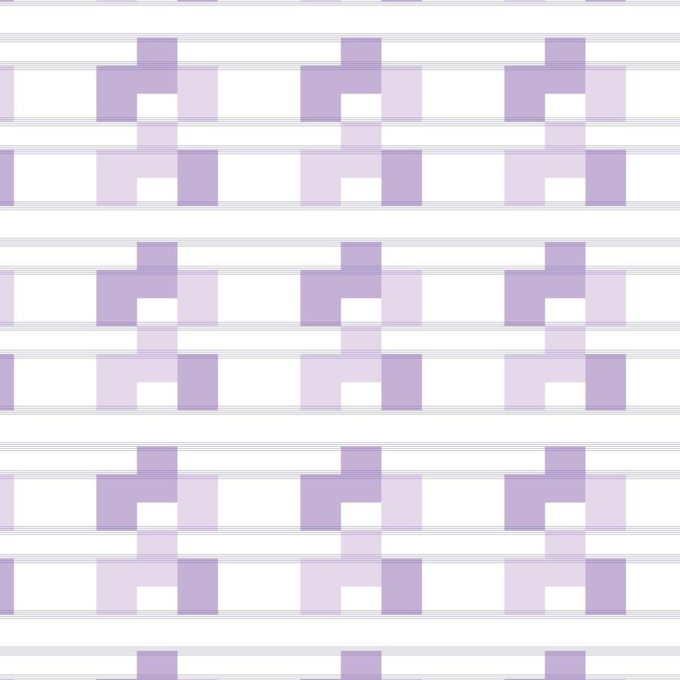 Intricate Repeating Purple Grid Pattern with Interlocking Geometric Squares vector