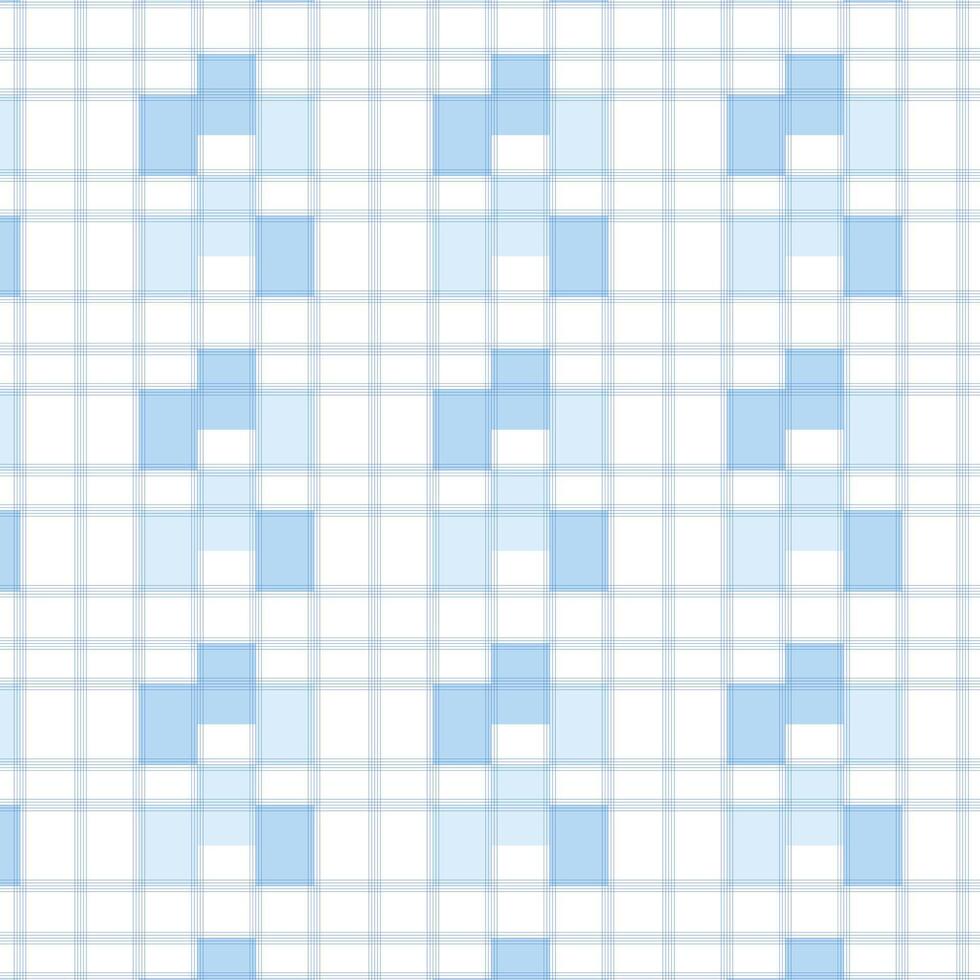 Elegant Blue Plaid Grid Pattern with Dynamic Line Variation vector