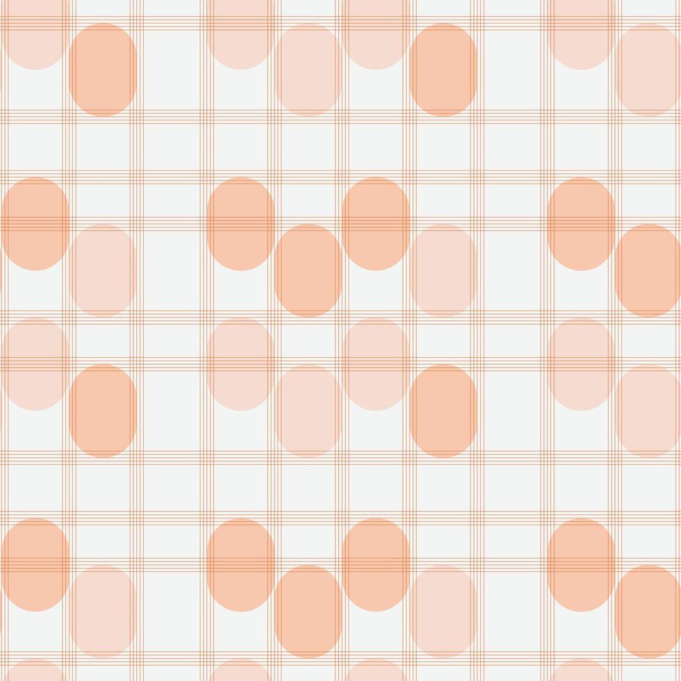 Intricate Orange Grid Pattern Featuring Semi-Transparent Circles and Squares vector
